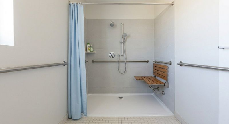 Elderly Shower Installation in Portland, ME